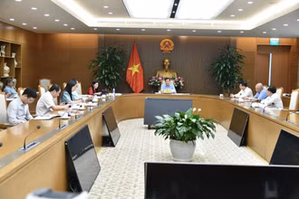 Quang cảnh buổi họp. (Ảnh: VGP)