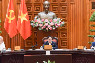 Thủ tướng Phạm Minh Chính chủ trì cuộc họp.