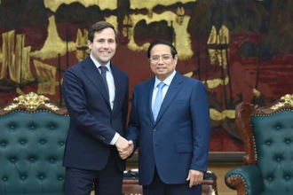 [Ảnh] Thủ tướng Phạm Minh Chính tiếp Bộ trưởng Hợp tác phát triển quốc tế và ngoại thương Thụy Điển