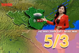 [Video] Dự báo thời tiết ngày mai 5/3/2025