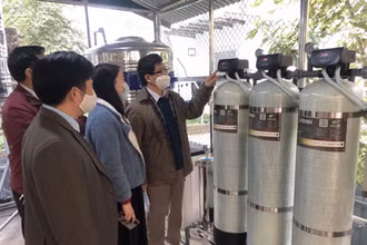 Hệ thống xử lý nước sạch tại Trường cao đẳng Kỹ thuật và Công nghệ Hà Giang.