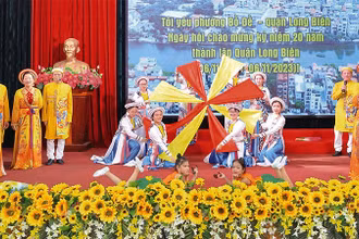 Một tiết mục tham gia hội thi Tôi yêu Bồ Đề - Long Biên.