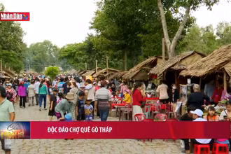 Độc đáo chợ quê Gò Tháp
