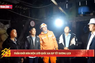 Phấn khởi đón điện lưới quốc gia dịp Tết Dương lịch