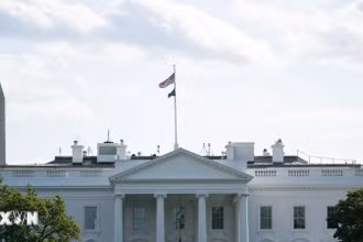 Nhà trắng tại Washington, D.C., Mỹ. (Ảnh: THX/TTXVN)