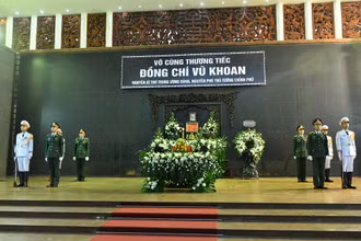 [Ảnh] Tổ chức trọng thể Lễ tang đồng chí Vũ Khoan