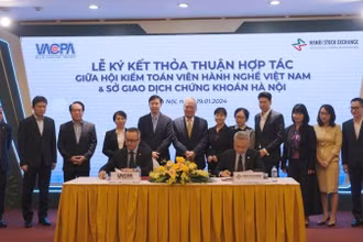 Hiệp hội Kiểm toán viên hành nghề Việt Nam hợp tác Sở Giao dịch chứng khoán Hà Nội trong đào tạo và kế toán, kiểm toán 