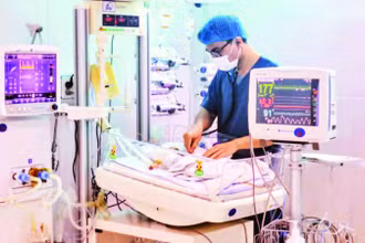 Khoa hồi sức trẻ sơ sinh cực non (Bệnh viện Nhi Thái Bình) đi vào hoạt động từ tháng 1/2025.