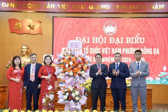 Đại hội Mặt trận Tổ quốc phường Đống Đa, thành phố Vĩnh Yên.
