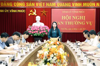 Ban Thường vụ Tỉnh ủy Vĩnh Phúc họp cho ý kiến về công tác cán bộ.