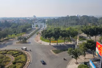 Trung tâm thành phố Vĩnh Yên. 