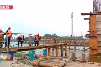 Mặt bằng cản tiến độ thi công cầu bến mới