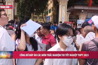 Công bố đáp án các môn trắc nghiệm thi tốt nghiệp THPT 2023