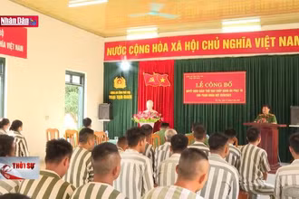 Công bố quyết định giảm thời hạn chấp hành án phạt tù cho phạm nhân