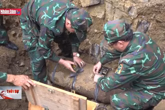 Hủy nổ an toàn quả bom hơn 200 kg tại Đắk Lắk