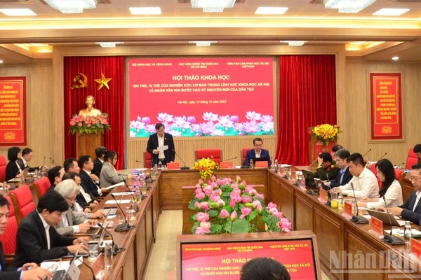 Quang cảnh hội thảo. (Ảnh: PHẠM CƯỜNG)