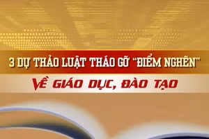 [Video] 3 dự thảo Luật tháo gỡ “điểm nghẽn” về giáo dục, đào tạo