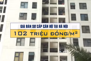 [Video] Giá căn hộ tại Hà Nội đạt trung bình 102 triệu đồng/m²