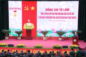 [Video] Tổng Bí thư Tô Lâm: Học viện Kỹ thuật quân sự phát huy tinh thần “đoàn kết, bản lĩnh, đổi mới, sáng tạo, trí tuệ, phát triển”