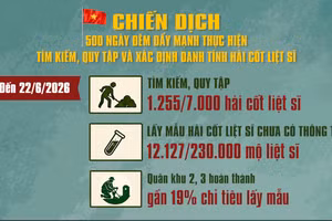 [Video] Chiến dịch 500 ngày đêm: Tập trung cao độ tìm kiếm, quy tập và xác định danh tính hài cốt liệt sĩ