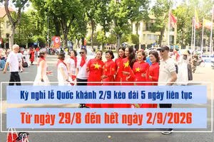 [Video] Lịch nghỉ lễ Quốc khánh 2/9 năm nay kéo dài 5 ngày 
