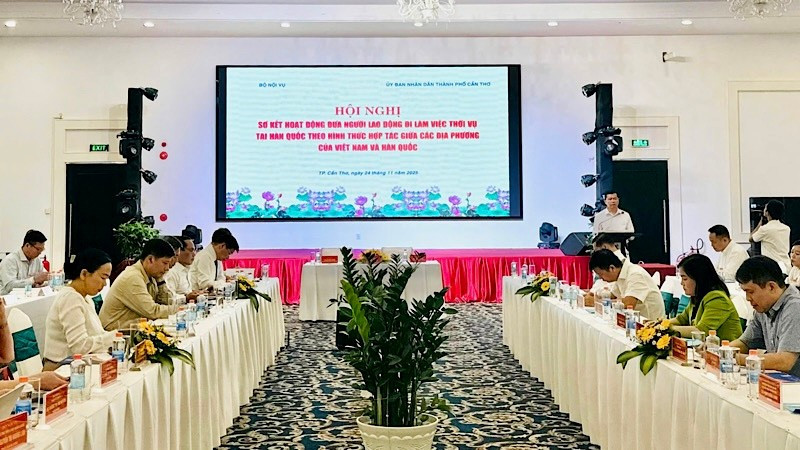 Hội nghị sơ kết hoạt động đưa người lao động đi làm việc thời vụ tại Hàn Quốc.