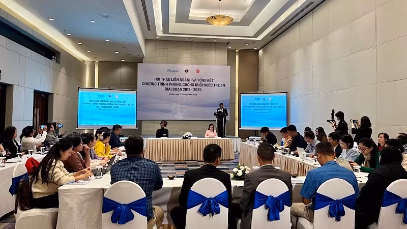 Toàn cảnh Hội thảo liên ngành và tổng kết Dự án phòng, chống đuối nước trẻ em giai đoạn 2018-2025.