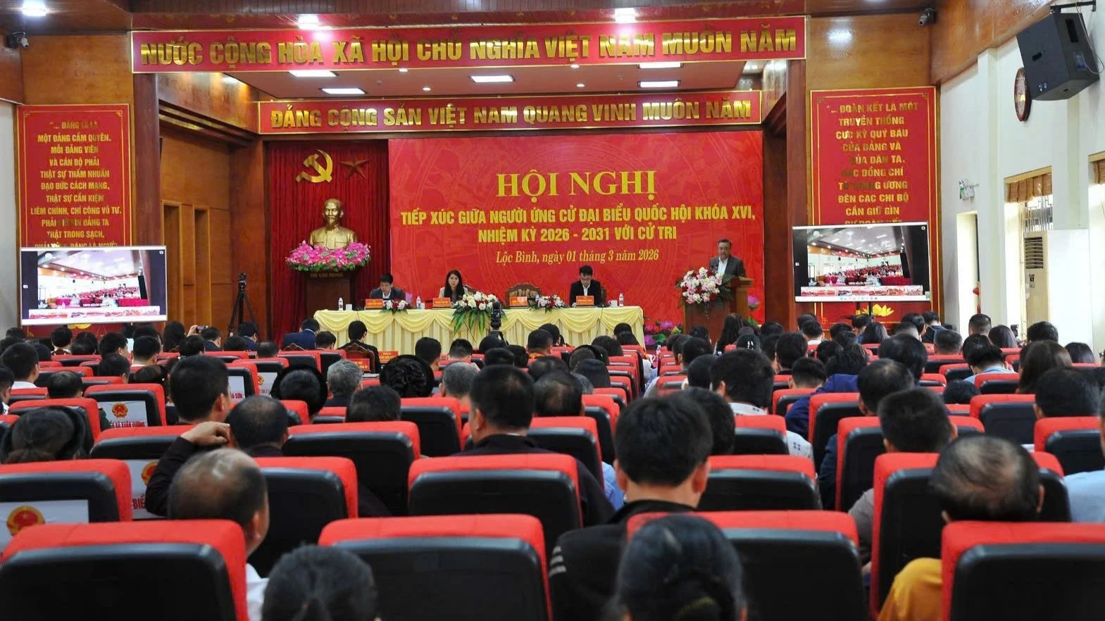 Lạng Sơn tổ chức hội nghị ứng cử viên đại biểu Quốc hội với sự tham gia của 10 xã