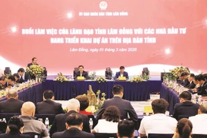 Lãnh đạo tỉnh Lâm Đồng làm việc với doanh nghiệp, nhà đầu tư.