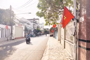 Đường Lâm Đình Trúc (Khu phố 6, phường Phú Thủy) sạch đẹp.