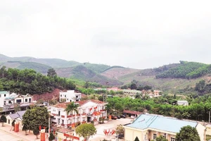 Một góc xã vùng cao Kỳ Thượng.