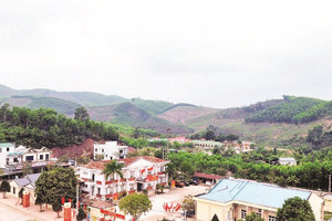 Một góc xã vùng cao Kỳ Thượng.