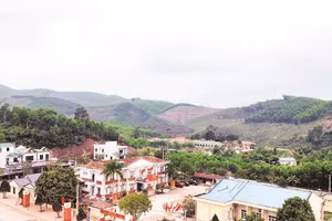 Một góc xã vùng cao Kỳ Thượng.