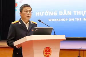 Phó Cục trưởng Lê Long bày tỏ trân trọng những chia sẻ quý báu của các chuyên gia trong nước và nước ngoài đối với các chính sách thuế tối thiểu toàn cầu tại Việt Nam.