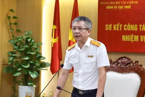 Bí thư Đảng ủy, Cục trưởng Cục Thuế Mai Xuân Thành phát biểu chỉ đạo tại hội nghị.