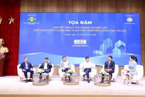 Một buổi tọa đàm về Doanh nghiệp nhỏ và vừa do Sở Tài chính Hà Nội tổ chức. (Ảnh: ANH MINH)