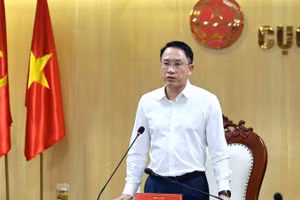 Phó Cục trưởng Mai Sơn phát biểu chỉ đạo tại cuộc họp.