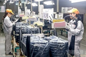 Sản xuất vô-lăng ô-tô tại Công ty TOYODA (Nhật Bản), khu công nghiệp Tiền Hải (tỉnh Hưng Yên).
