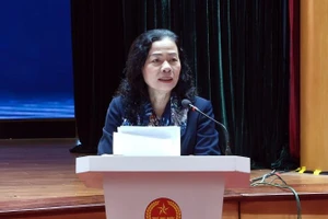 Bà Vũ Thị Mai-Chủ tịch VACPA phát biểu tại khóa tập huấn