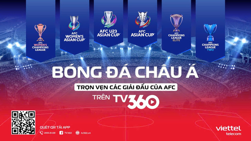 TV360 sở hữu trọn vẹn bản quyền AFC tại Việt Nam