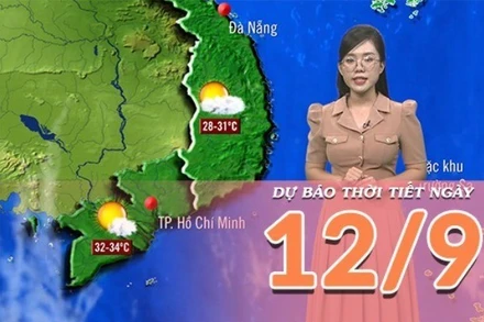 [Video] Dự báo thời tiết ngày 12/9/2025: Thời tiết hửng nắng ở cả ba miền