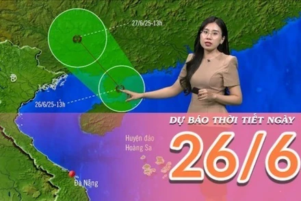 [Video] Dự báo thời tiết ngày 26/6/2025: Mưa giảm về ban ngày và gia tăng về chiều và tối