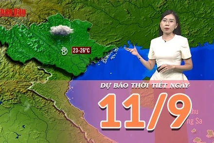 [Video] Dự báo thời tiết ngày 11/9/2025: Mưa giảm, nhiệt tăng ở cả ba miền