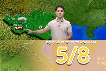 [Video] Dự báo thời tiết đêm nay và ngày mai 5/8/2025: Nắng nóng gay gắt tiếp diễn tại Bắc Bộ và Trung Bộ 