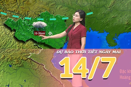 [Video] Dự báo thời tiết đêm nay và ngày mai 14/7/2025: Mưa giảm, có nơi xuất hiện nắng nóng 
