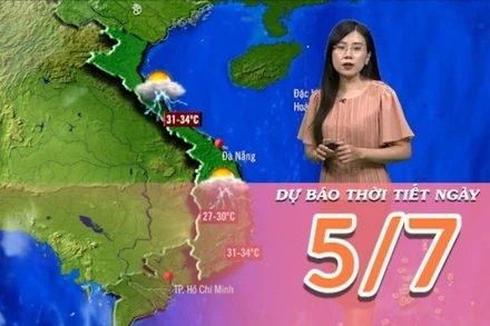 [Video] Dự báo thời tiết ngày 5/7/2025: Nắng mưa đan xen trên các khu vực