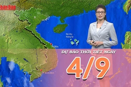 [Video] Dự báo thời tiết ngày 4/9/2025: Mưa giảm, nhiệt tăng ở Bắc Bộ 