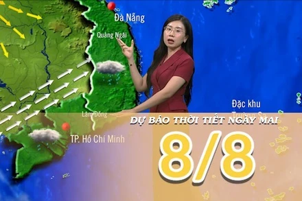 [Video] Dự báo thời tiết đêm nay và ngày mai 8/8/2025: Bắc Bộ đón đợt nắng nóng mới