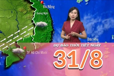 [Video] Dự báo thời tiết ngày 31/8/2025: Hoàn lưu áp thấp nhiệt đới gây mưa lớn tại Bắc Bộ và Bắc Trung Bộ 