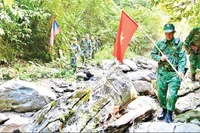 Tuần tra song phương biên giới cấp tỉnh Nghệ An (Việt Nam)-Xiêng Khoảng (Lào).